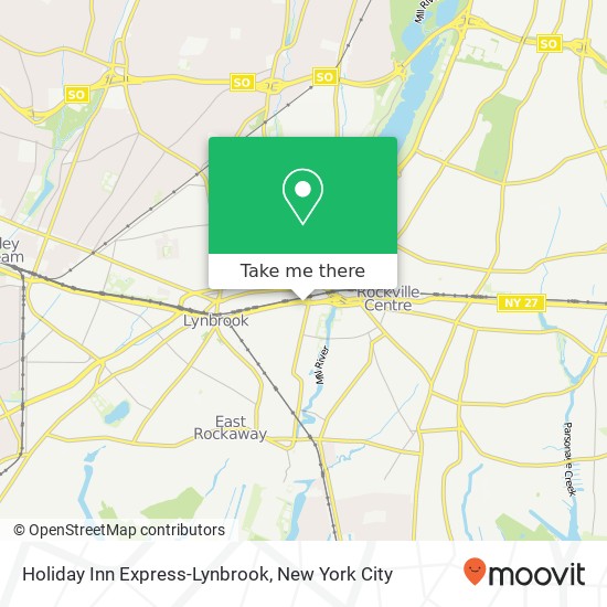 Holiday Inn Express-Lynbrook map