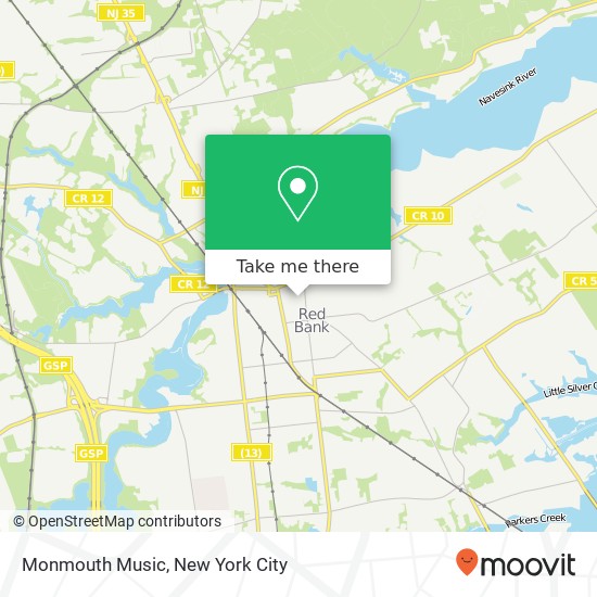 Monmouth Music map