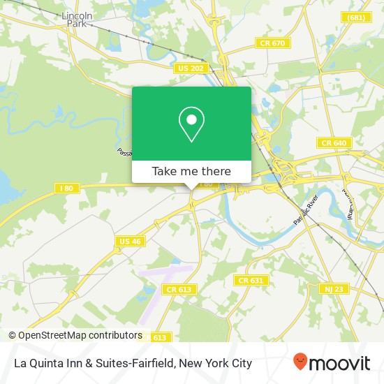 La Quinta Inn & Suites-Fairfield map