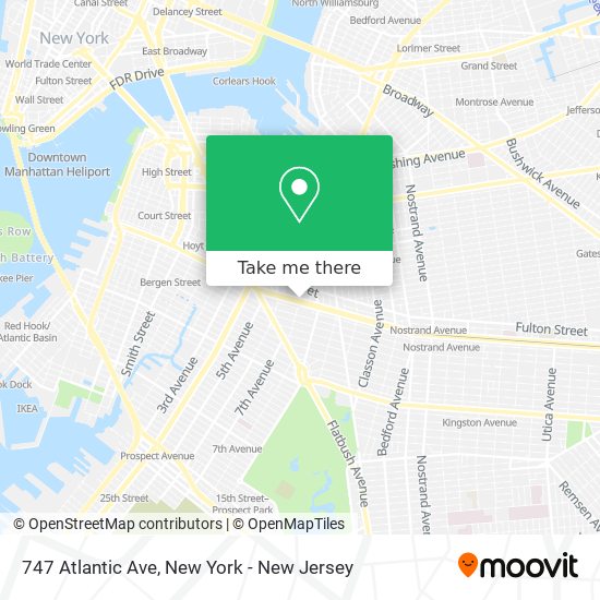 Mapa de 747 Atlantic Ave