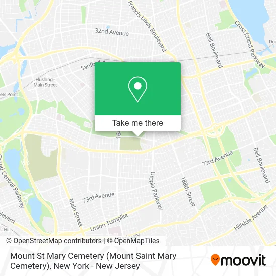 Mount St Mary Cemetery map