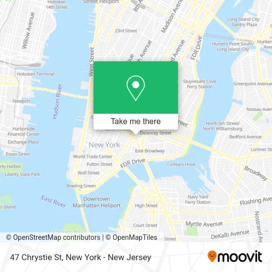 47 Chrystie St map