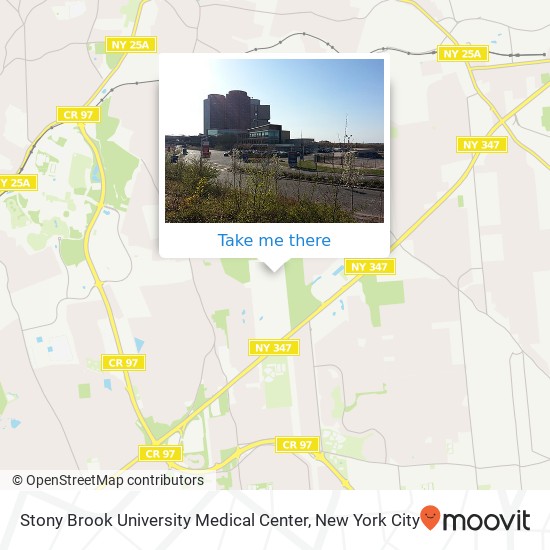 Mapa de Stony Brook University Medical Center