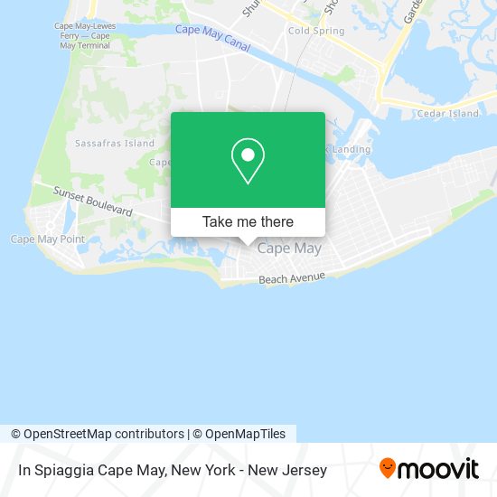 In Spiaggia Cape May map