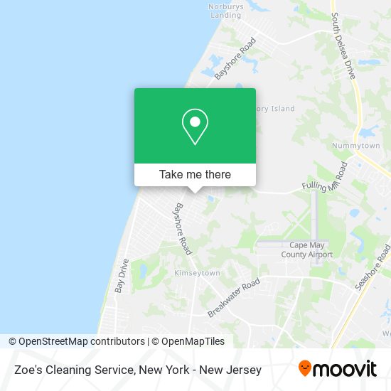 Mapa de Zoe's Cleaning Service