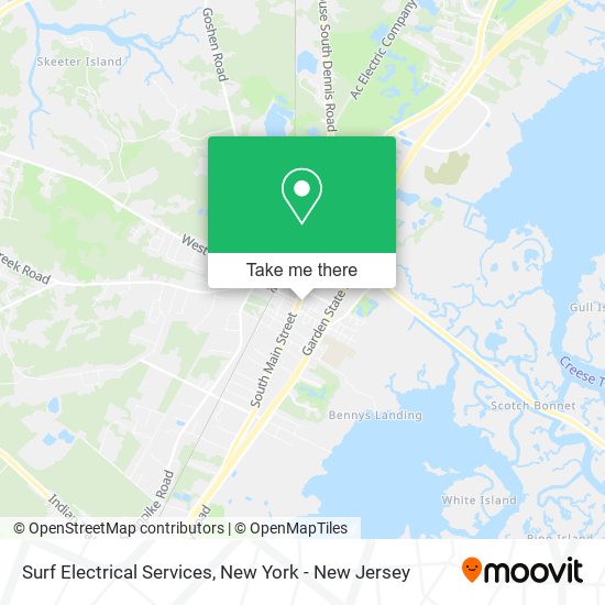 Surf Electrical Services map