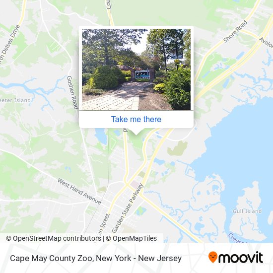Mapa de Cape May County Zoo