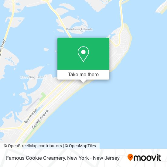 Famous Cookie Creamery map