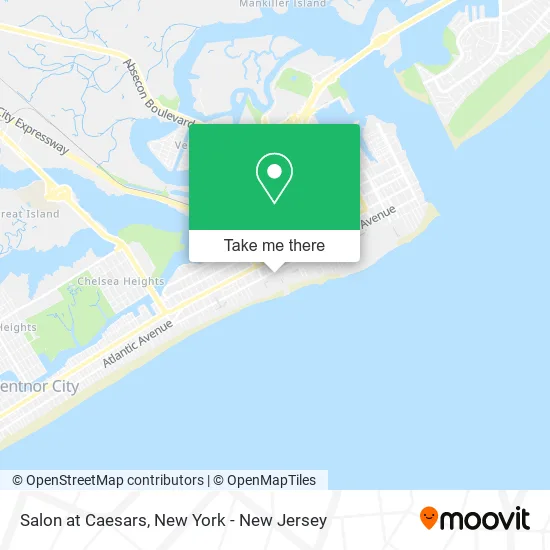 Salon at Caesars map