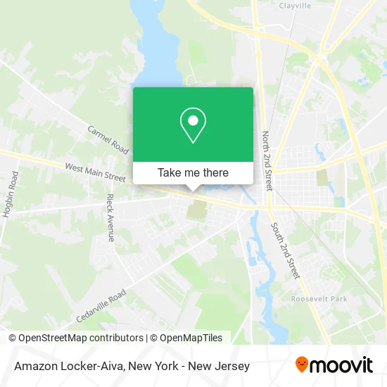 Amazon Locker-Aiva map
