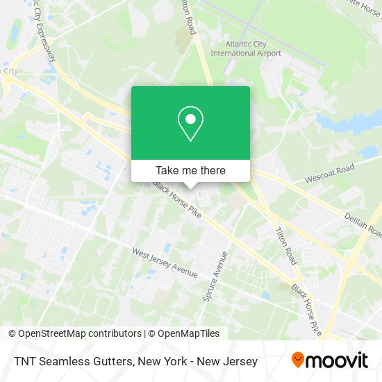 Mapa de TNT Seamless Gutters