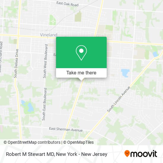 Robert M Stewart MD map