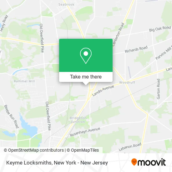 Keyme Locksmiths map