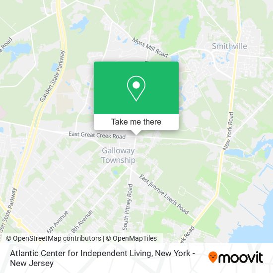 Atlantic Center for Independent Living map