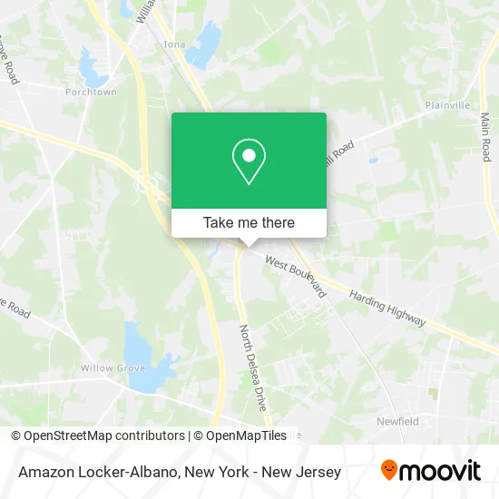 Amazon Locker-Albano map