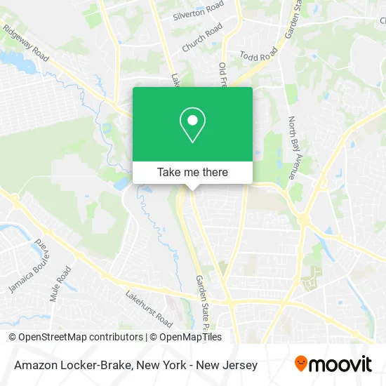 Amazon Locker-Brake map