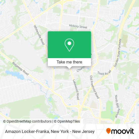 Amazon Locker-Franka map
