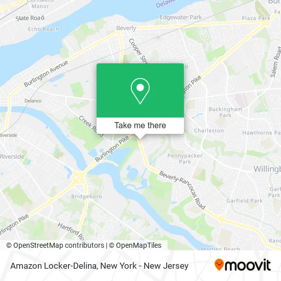 Amazon Locker-Delina map