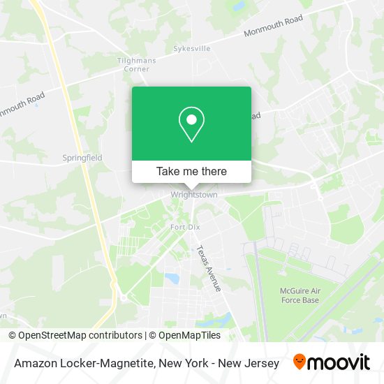 Mapa de Amazon Locker-Magnetite