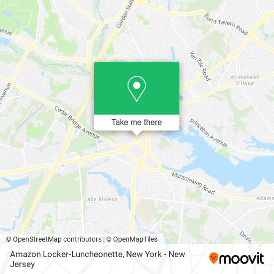 Amazon Locker-Luncheonette map