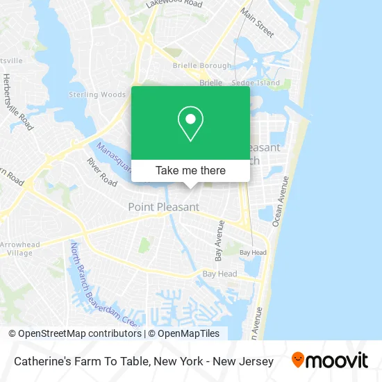 Catherine's Farm To Table map
