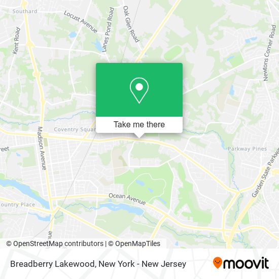 Mapa de Breadberry Lakewood