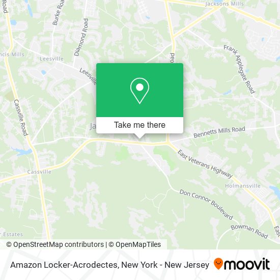 Mapa de Amazon Locker-Acrodectes