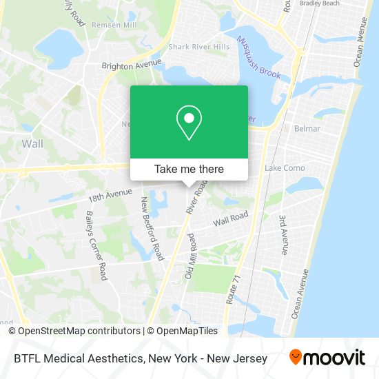 Mapa de BTFL Medical Aesthetics