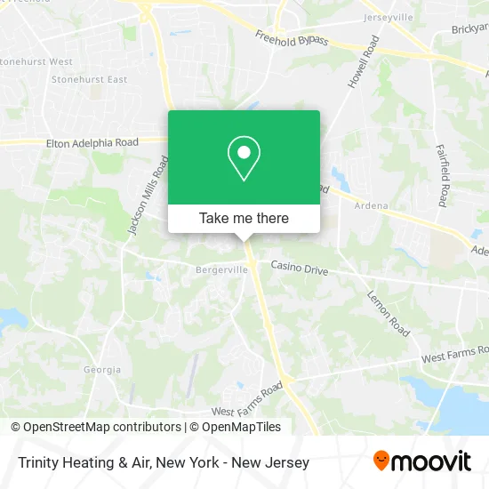 Trinity Heating & Air map