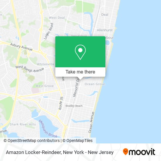 Amazon Locker-Reindeer map