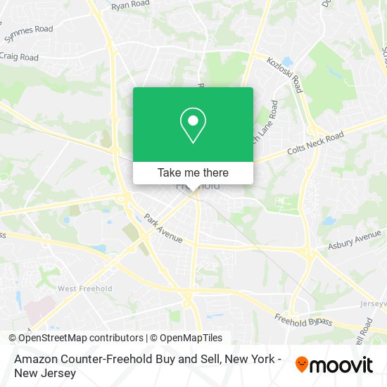 Amazon Counter-Freehold Buy and Sell map