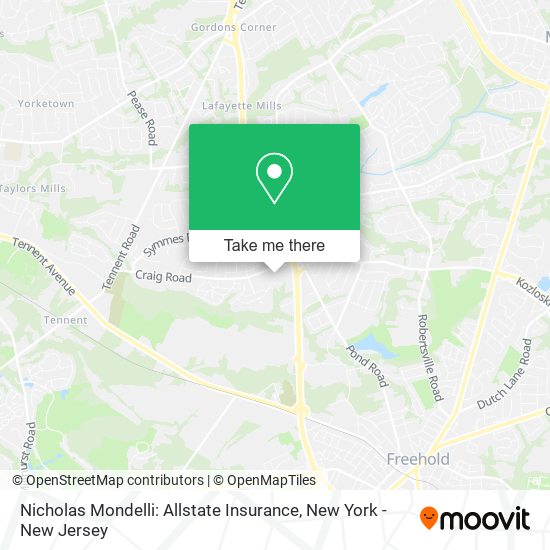 Mapa de Nicholas Mondelli: Allstate Insurance