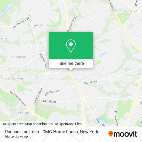 Mapa de Rachael Lanzman - CMG Home Loans