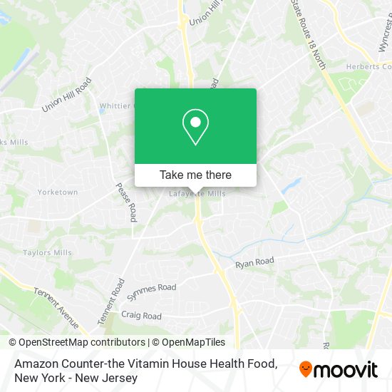 Amazon Counter-the Vitamin House Health Food map