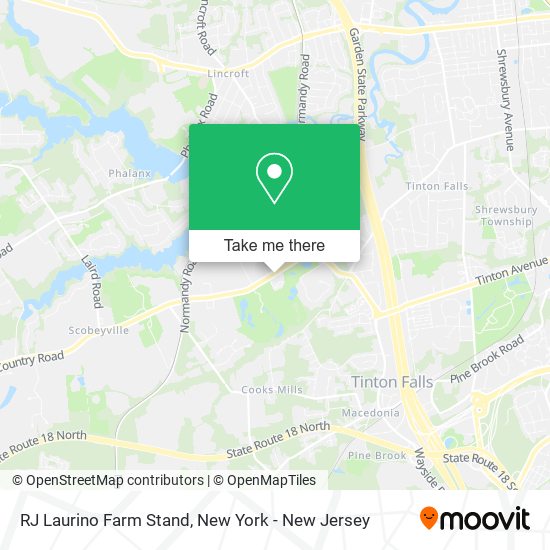 RJ Laurino Farm Stand map