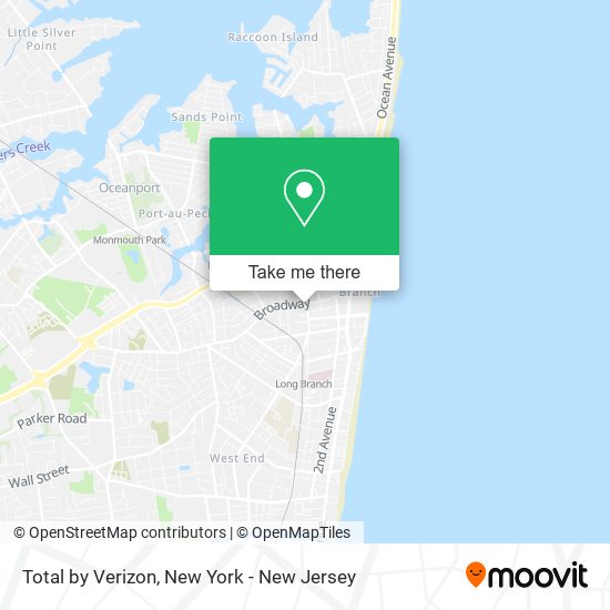 Total by Verizon map