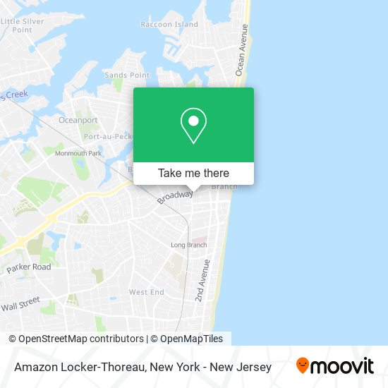 Mapa de Amazon Locker-Thoreau