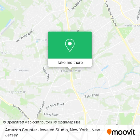 Amazon Counter-Jeweled Studio map