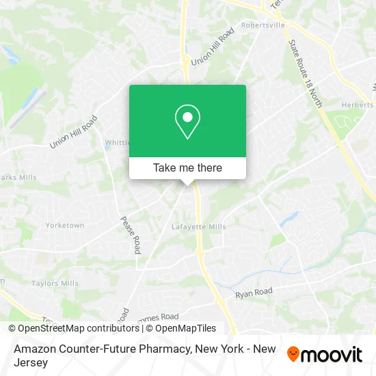 Amazon Counter-Future Pharmacy map