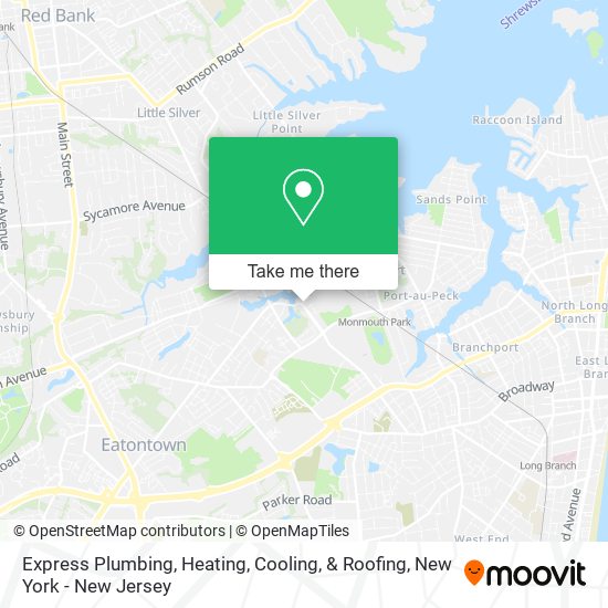 Express Plumbing, Heating, Cooling, & Roofing map