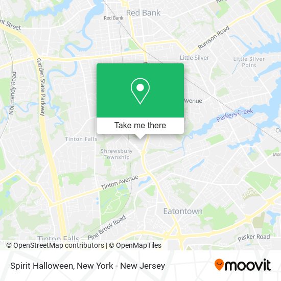 Mapa de Spirit Halloween