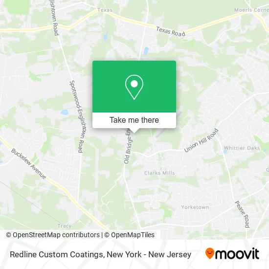 Redline Custom Coatings map
