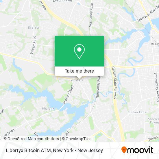 Mapa de Libertyx Bitcoin ATM