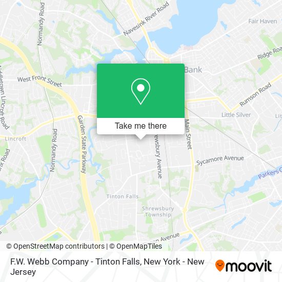 Mapa de F.W. Webb Company - Tinton Falls