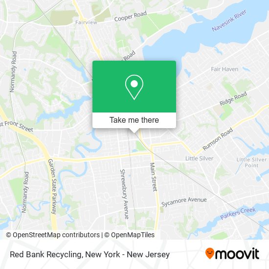 Red Bank Recycling map