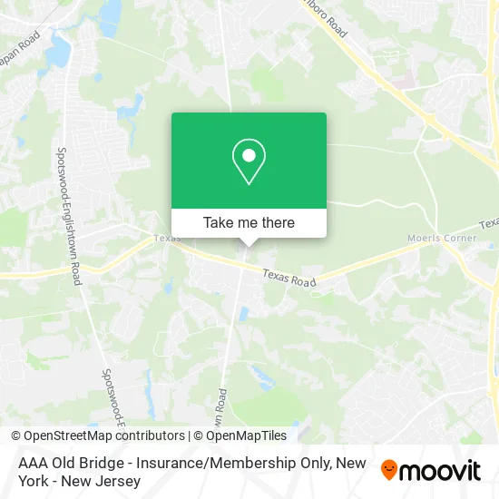 AAA Old Bridge - Insurance / Membership Only map