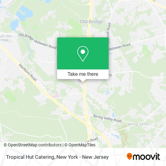 Tropical Hut Catering map