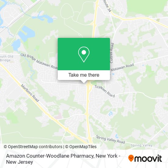 Amazon Counter-Woodlane Pharmacy map