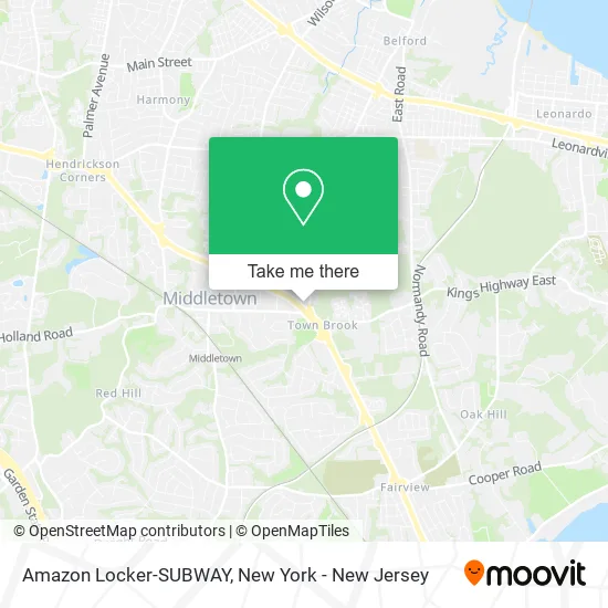 Amazon Locker-SUBWAY map