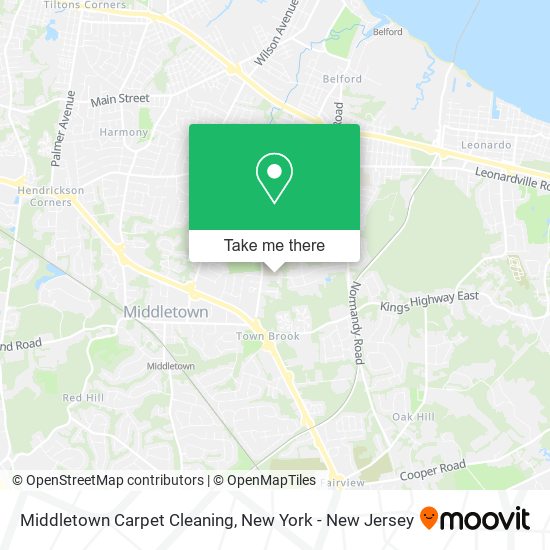 Middletown Carpet Cleaning map